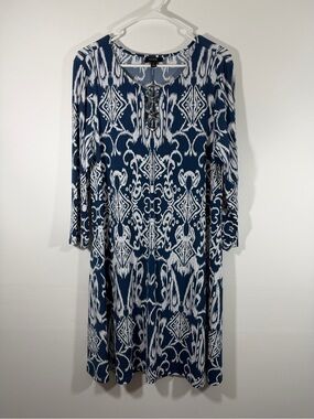 MSK women’s Blue and white dress